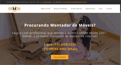 Desktop Screenshot of montadordemoveis.com.br